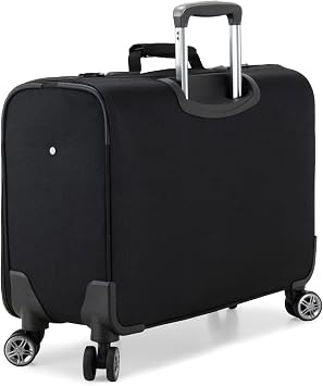 Traveler's Choice Carry-On Softside 8-Wheeled Spinner Garment Bag Luggage, Black, 21-Inch