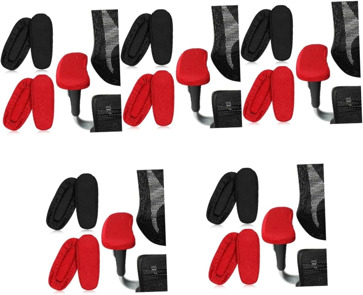 TEHAUX 20pcs Office Chair Armrest Covers Desk Arm Rest Pads Simple Stylish Breathable Comfortable