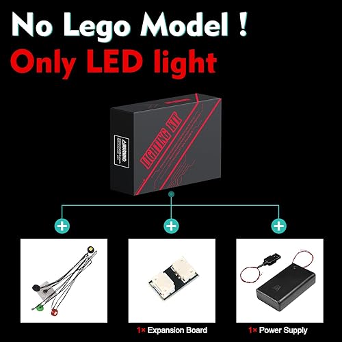 Miniatura 4 de VONADO Kit de luz LED compatible con Lego 21189 Skeleton Dungeon, luces decorativas de bricolaje para bloques de construcción Lego