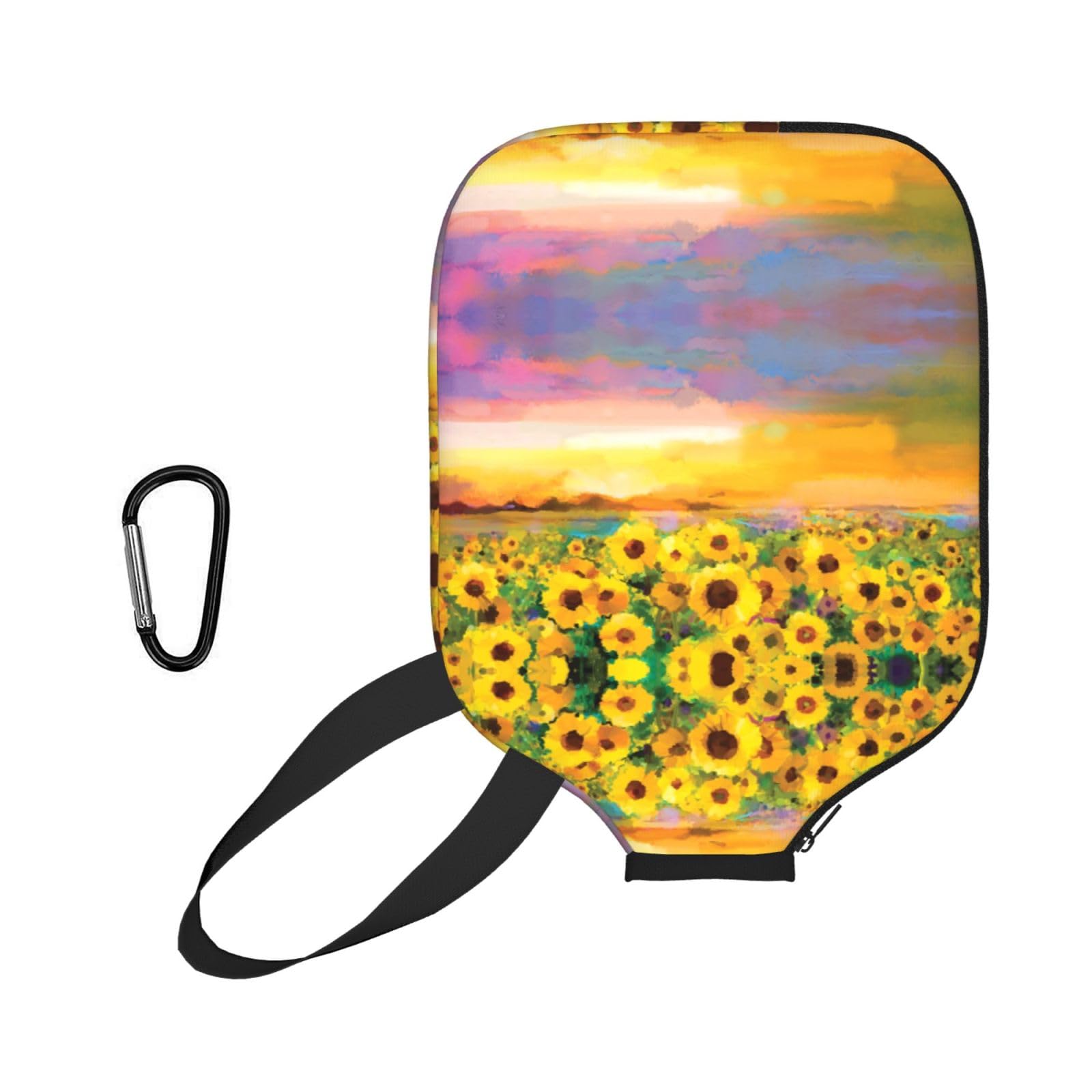ESNAIUVCD Beautiful Sunflower Field Sunset Print