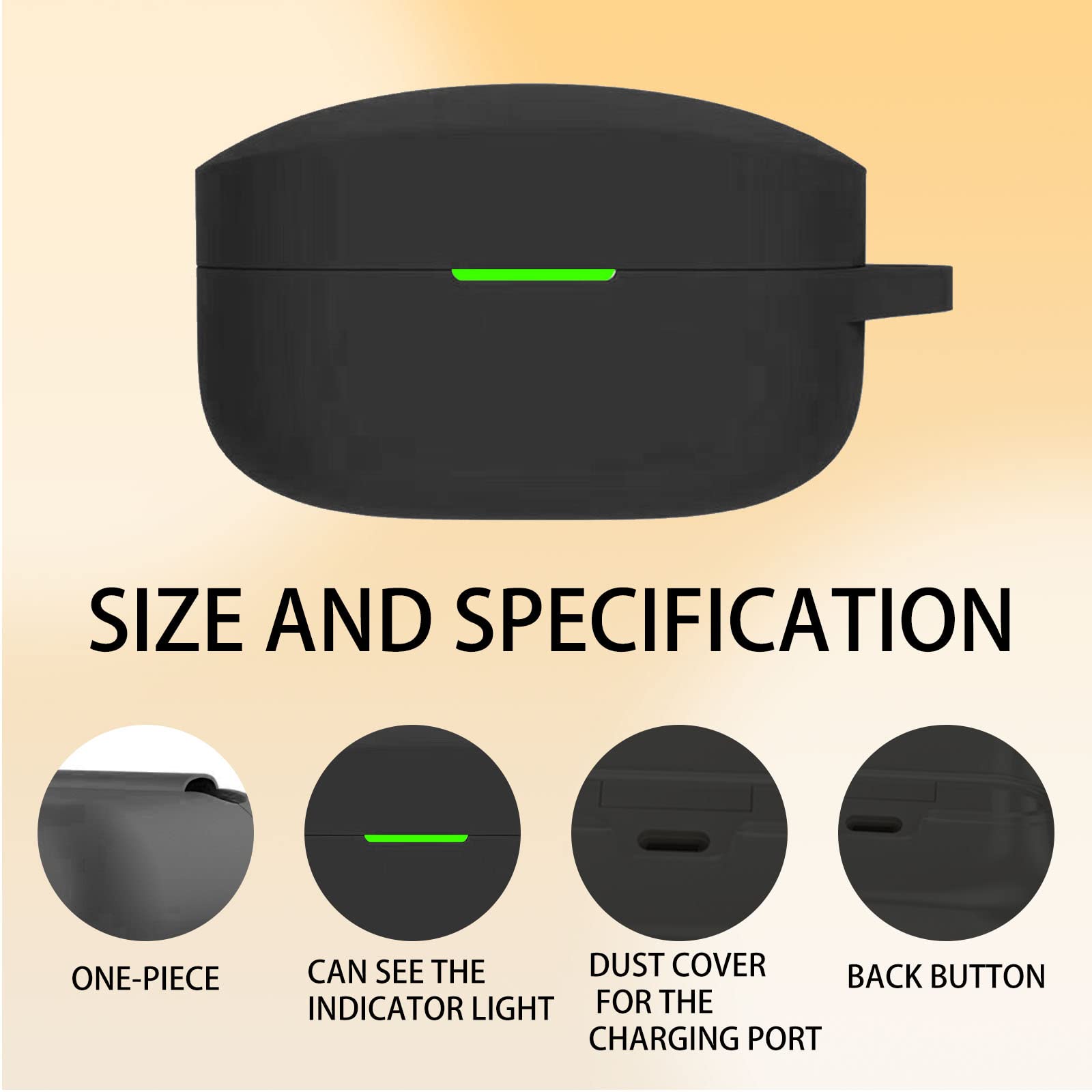 Custodia In Silicone 4 In 1 Per Sony WF-1000XM6 (2026) – Protezione Morbida Con Cordino, Portachiavi E Kit Pulizia