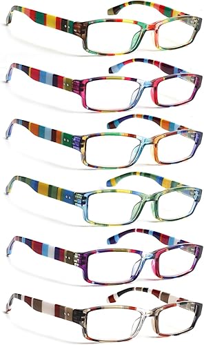 Miniatura 8 de NORPERWIS Paquete de 6 lentes de lectura para mujeres y hombres con bisagras de resorte cómodas para hombres y mujeres