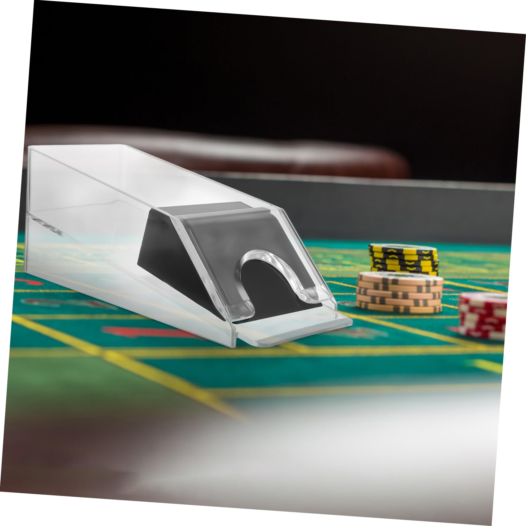 TOYANDONA 1pezzi Dispenser Professionale Per Carte Acrilico Strumento Pratico Per Giochi Da Tavolo Compatto e Trasparente Per Serate Di Poker e Giochi Di Carte Con Amici