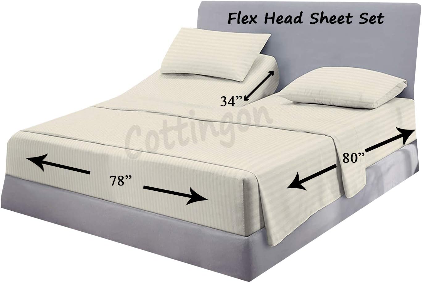 Sheets for Sleep Number Bed Split King,Split Top King