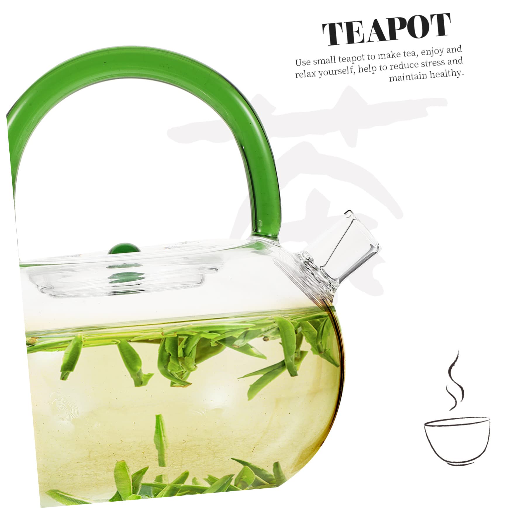 Alipis Bellissimo Bollitore Da Tè in Per Fornello Teiera Con Infusore Da 780 Ml Ideale Per Tè in Fiore Tè in Foglie Sfuse Per La Casa