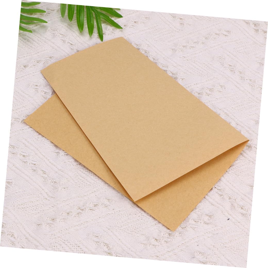 COLLBATH 100feuilles Papier Kraft Pour Emballage Pliage Et Impression Unies De Couleur Marron Traditionnelle