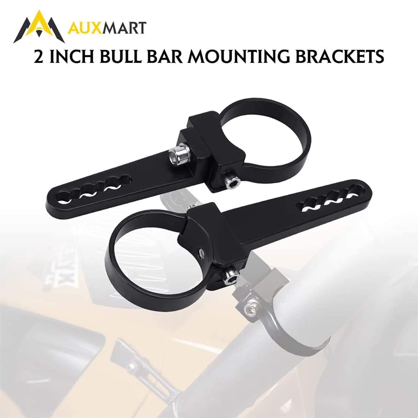 AUXMART Tube Clamps Mounting Brackets for LED Light bar Work Lights Fog