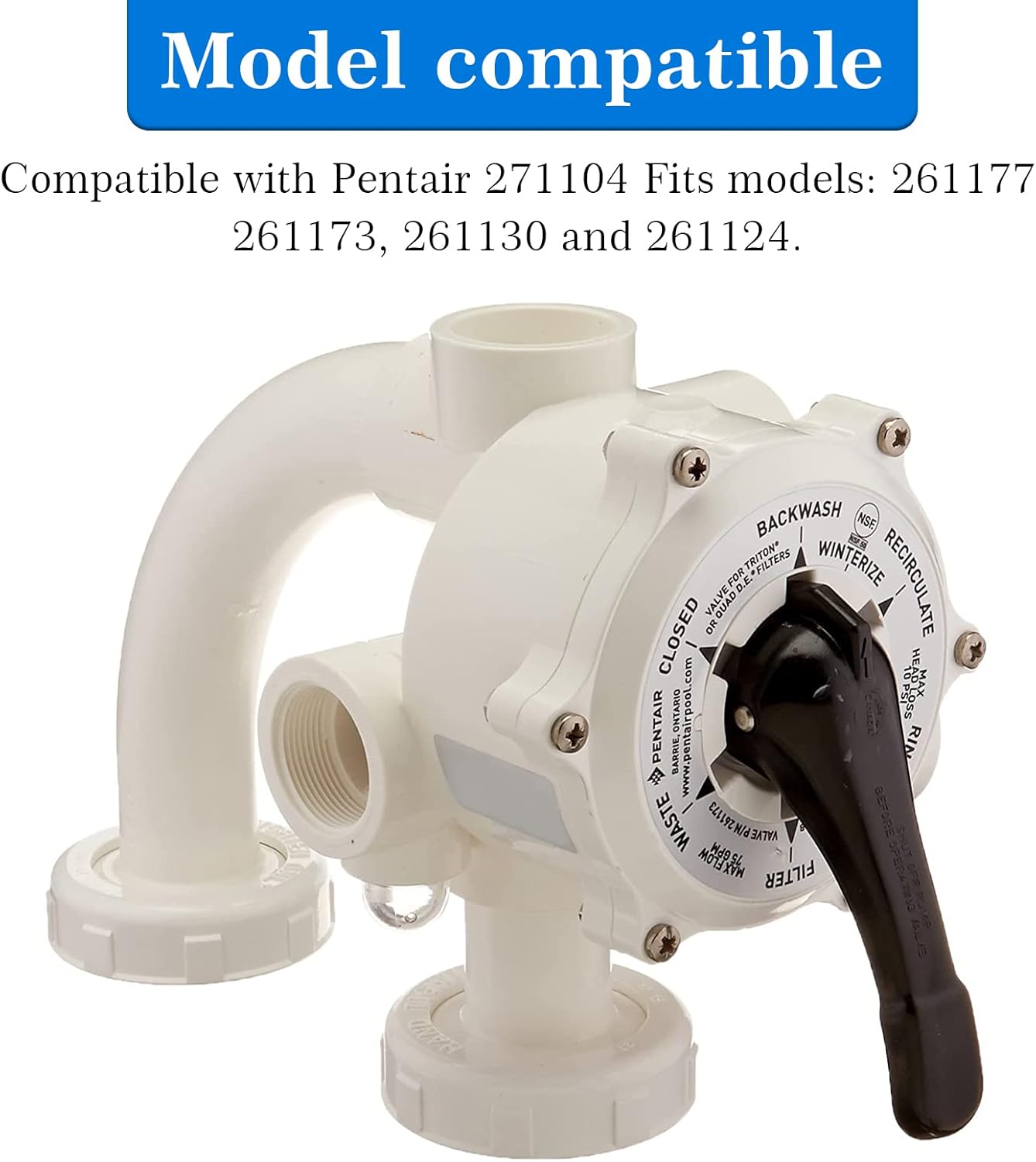 271104 Diverter & 271106 Sight Glass Gasket/Valve Top &Stem O-Ring Kit Replacement - for Pentair Pool Filter Valve Rebuild Kit PacFab 1 1/2" Top & Side Mount Multiport Valve : Patio, Lawn & Garden