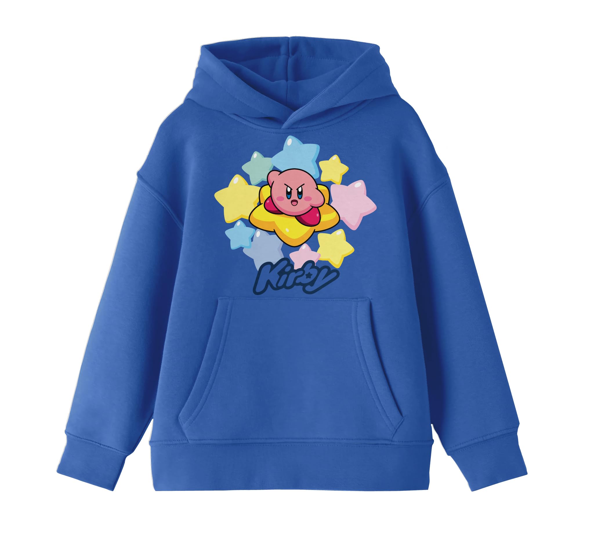 Bioworld Kirby Warp Star Ride Youth Royal Blue Sweatshirt
