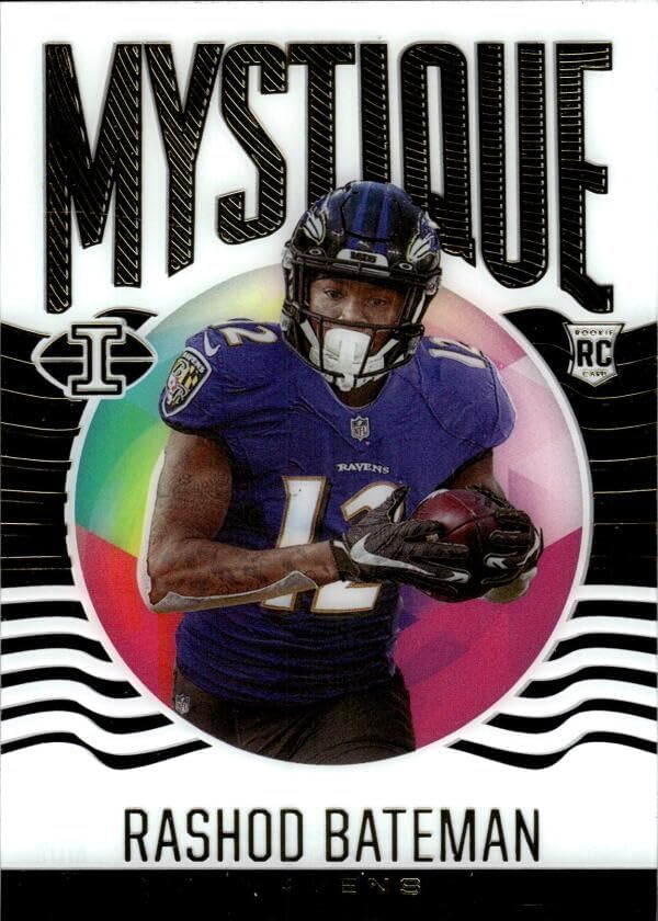 2021 PANINI ILLUSIONS MYSTIQUE #10 RASHOD BATEMAN BALTIMORE RAVENS FOOTBALL OFFICIAL TRADING CARD OF NFL