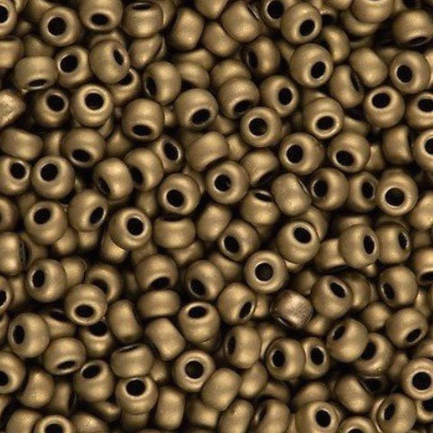 Miyuki Round Seed Beads Size 6/0 Matte Metallic Bronze 20 Grams