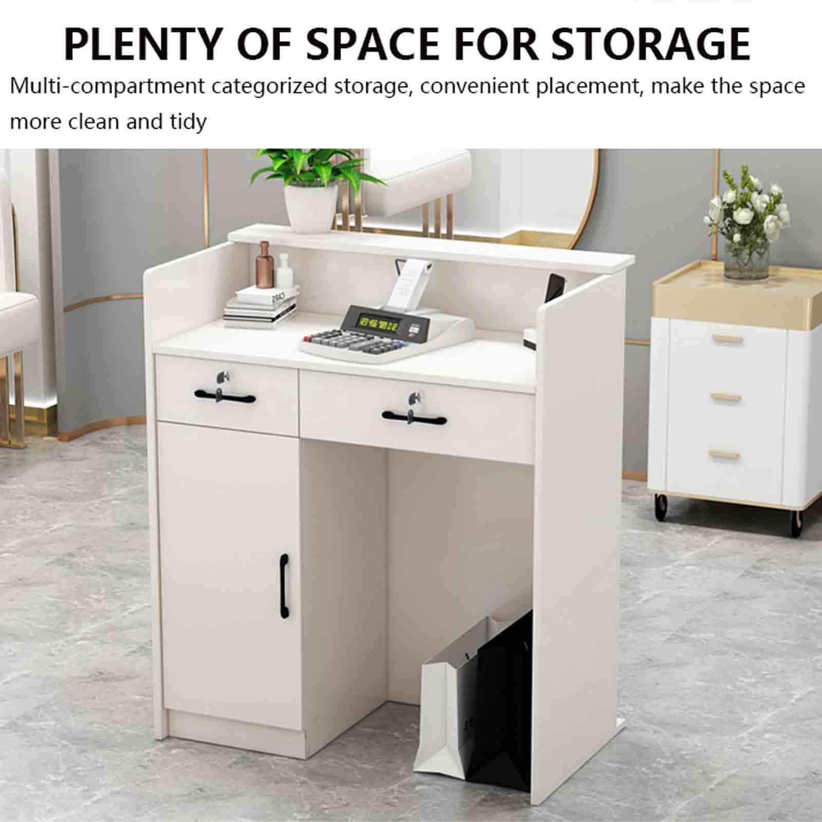 Petit Bureau De Réception avec Tiroir Verrouillable | Comptoir De Réception, Comptoir De Caisse, Pour Églises, Pour Salles De Classe, Pour Bureau