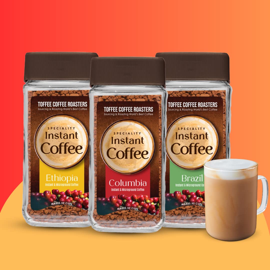 Toffee Coffee Roasters Assorted Speciality Instant Coffee(Brazil
