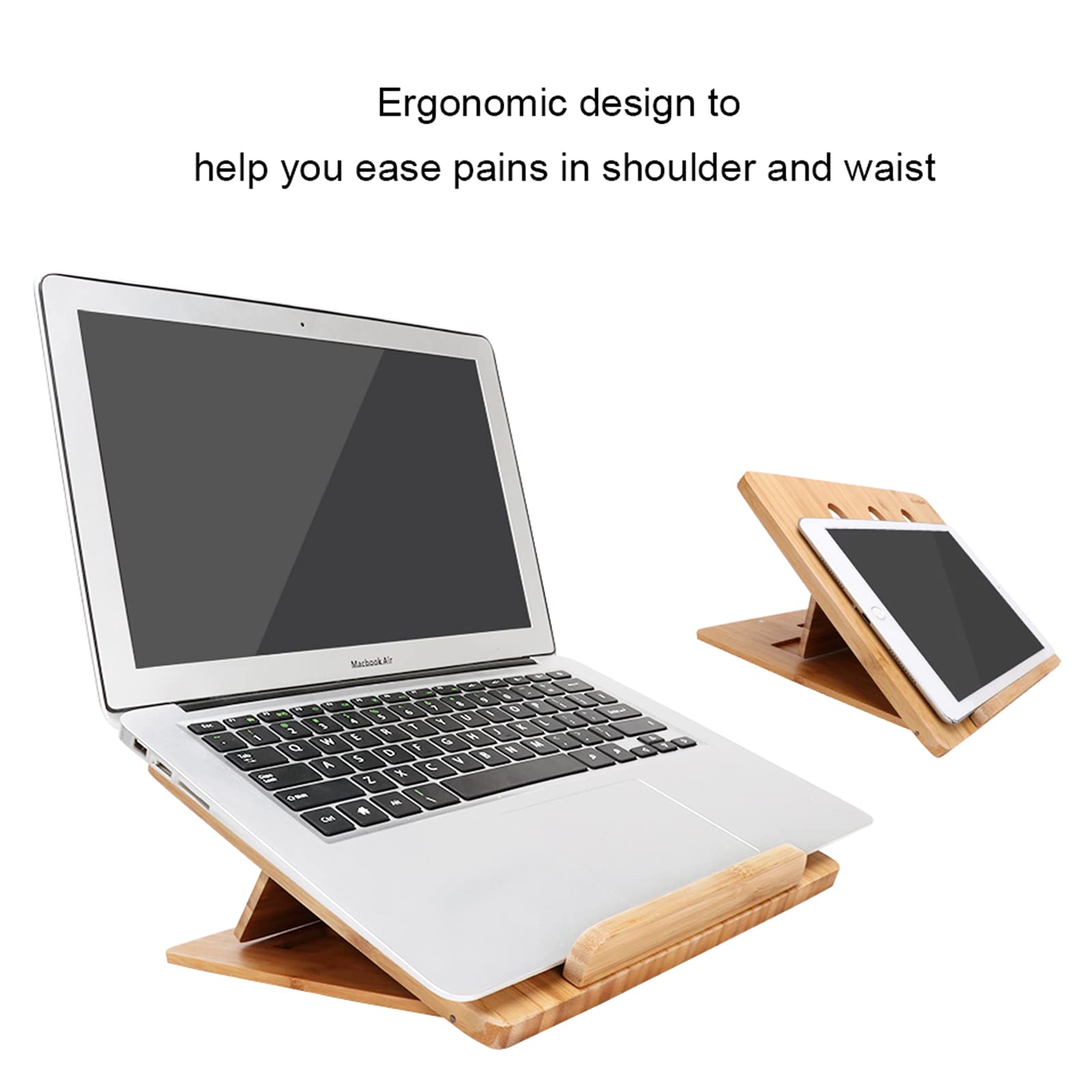 Supporto Pieghevole per Laptop Supporto Regolabile per Notebook Tablet Supporto per Dissipazione del Calore da Scrivania per Netbook,