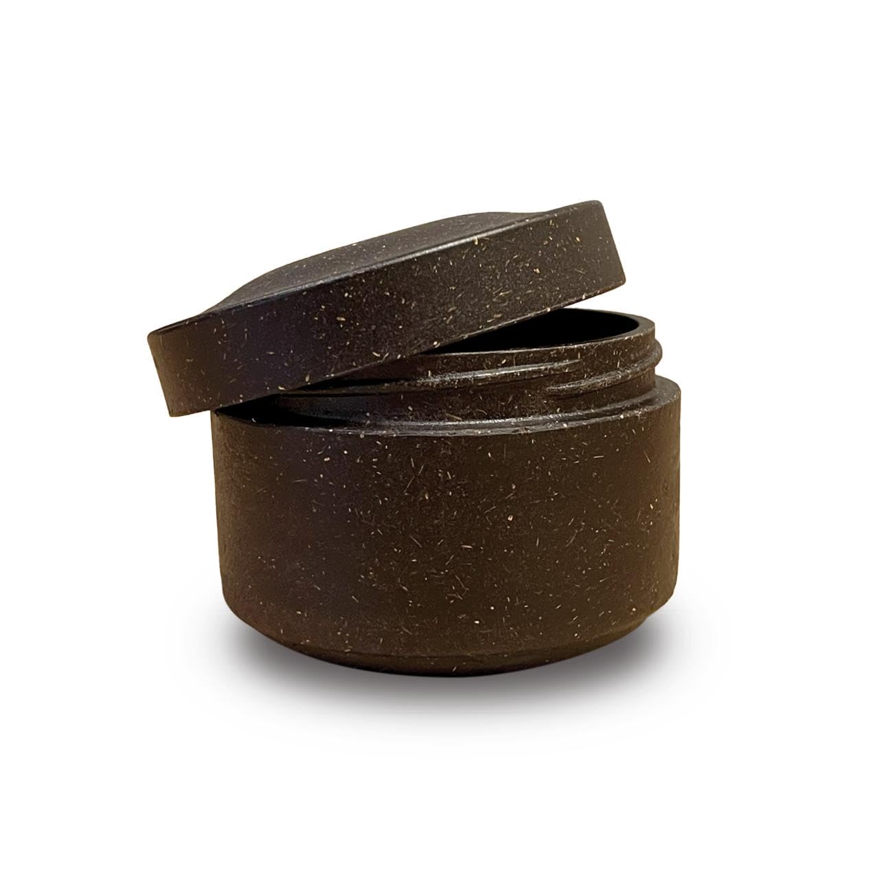 50ml Biodegradable Round Cosmetic Jar | Full Noir Black Finish | Plant-Based Biomaterial | Sustainable Skincare & Beauty Packaging | Screw Neck Closure | Made in India (Pack of 1)-image-32