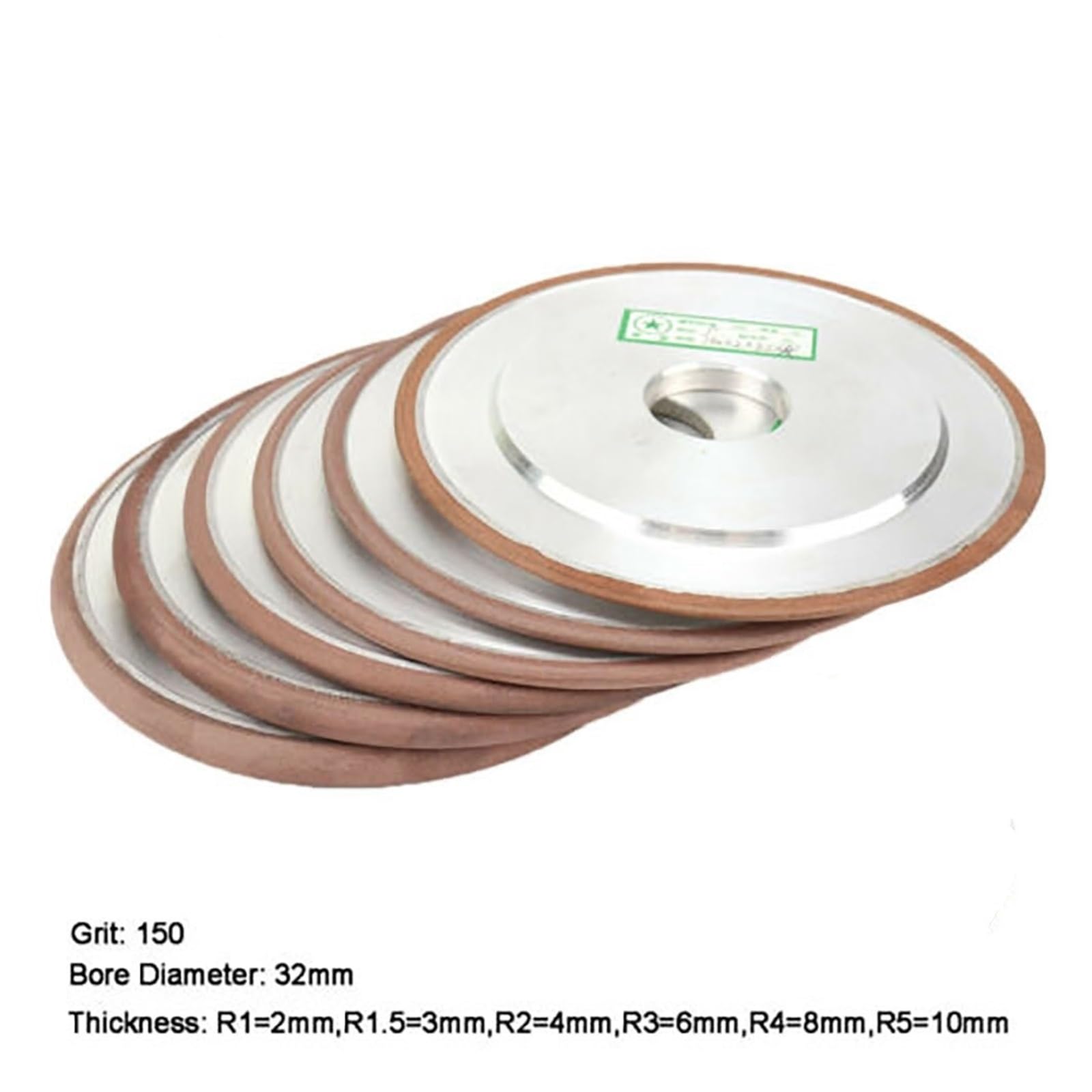 150 mm Schleifscheibe 6 Zoll R1,5 R2 R3 R4 R5 | 6-Zoll-Schleifscheibe for die Endbearbeitung von Fräserkanten(R2)