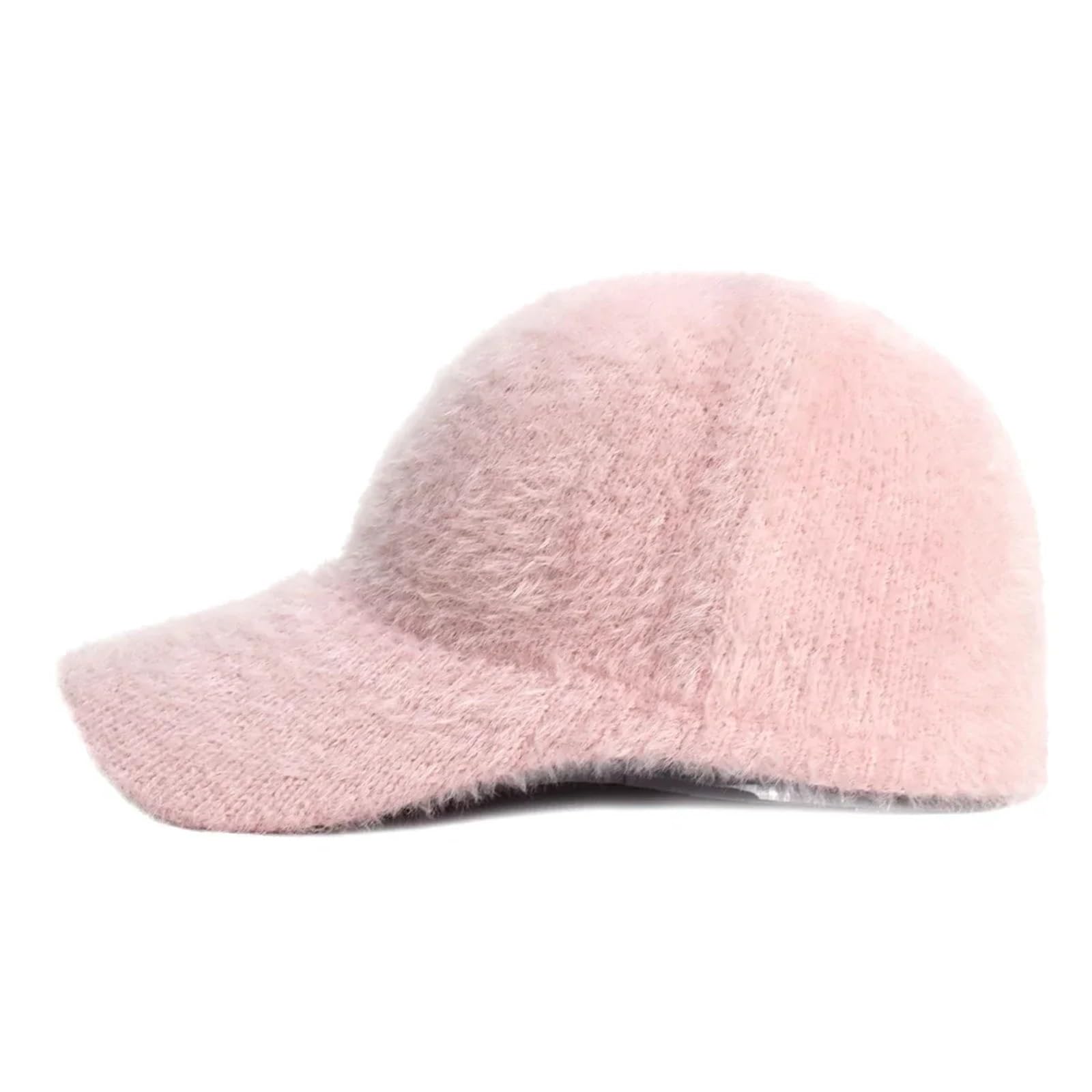 Berretto da baseball soffice uomo lavorato a maglia caldo inverno tinta unita casual elegante cappello peloso