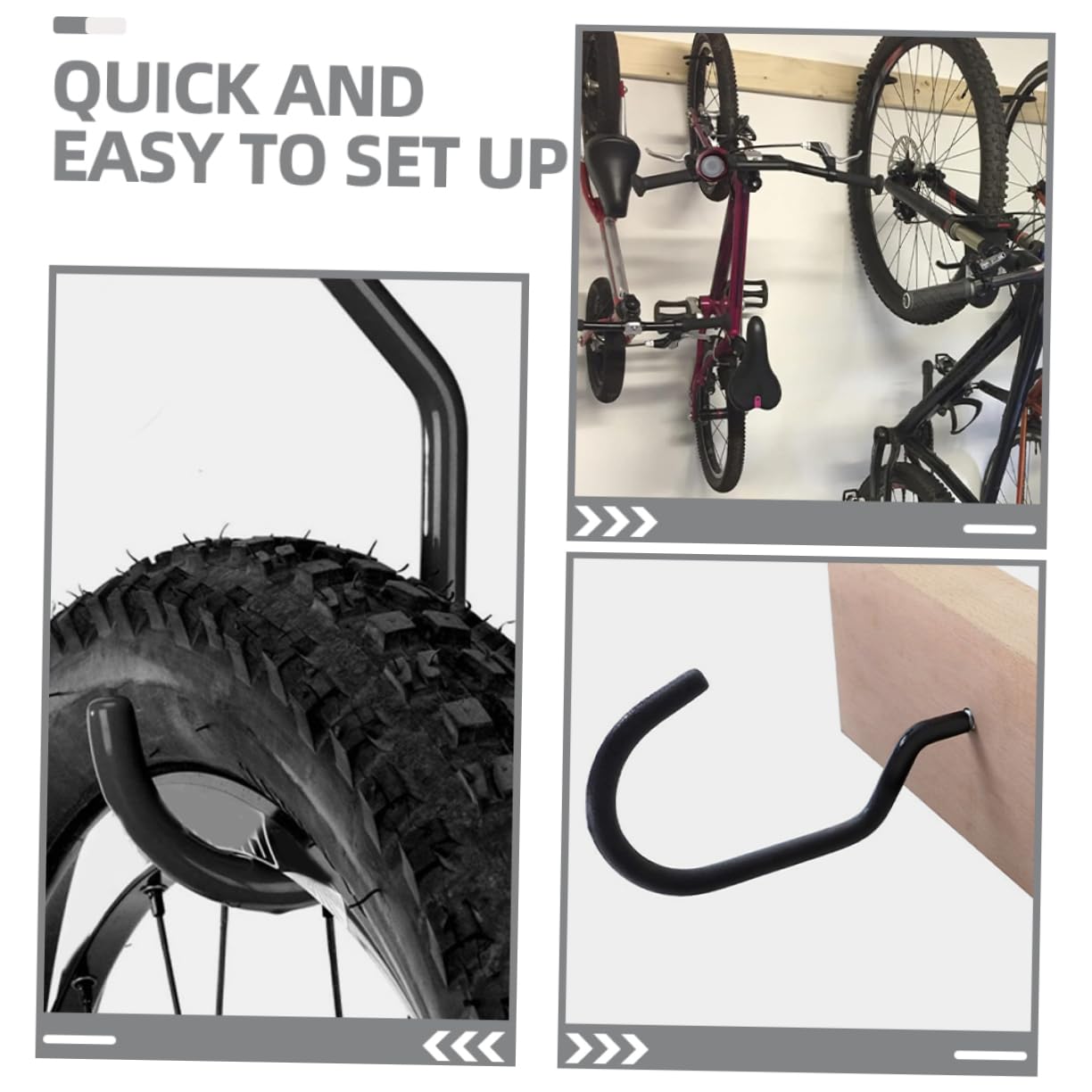 UKCOCO 30piezas Ganchos Colgantes Pesados Para Bicicleta De Ganchos De Garaje Tubos De Expansión Perfectos Para Almacenamiento Techo y Organización De