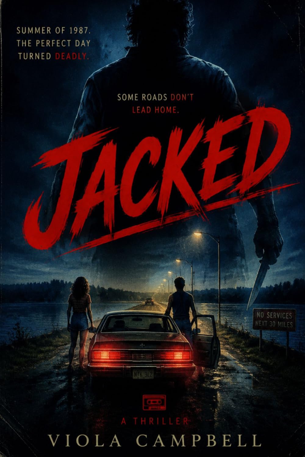 Jacked: “Two teens stranded after a perfect summer day must fight for survival when a violent stalker stalks them on a desolate road.”