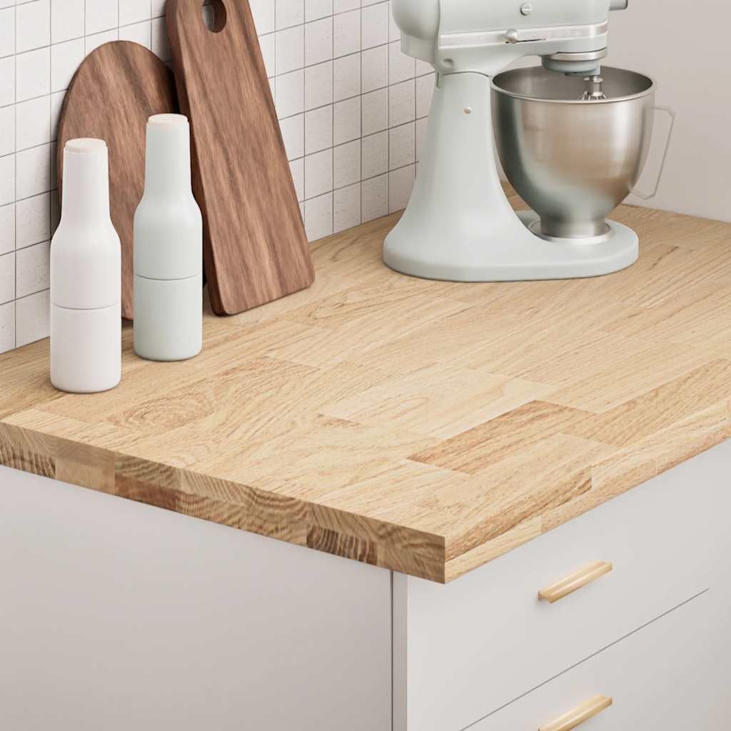 Fengshui Plan de travail de cuisine - 100 x 63,5 x 4 cm - Bois massif de chêne