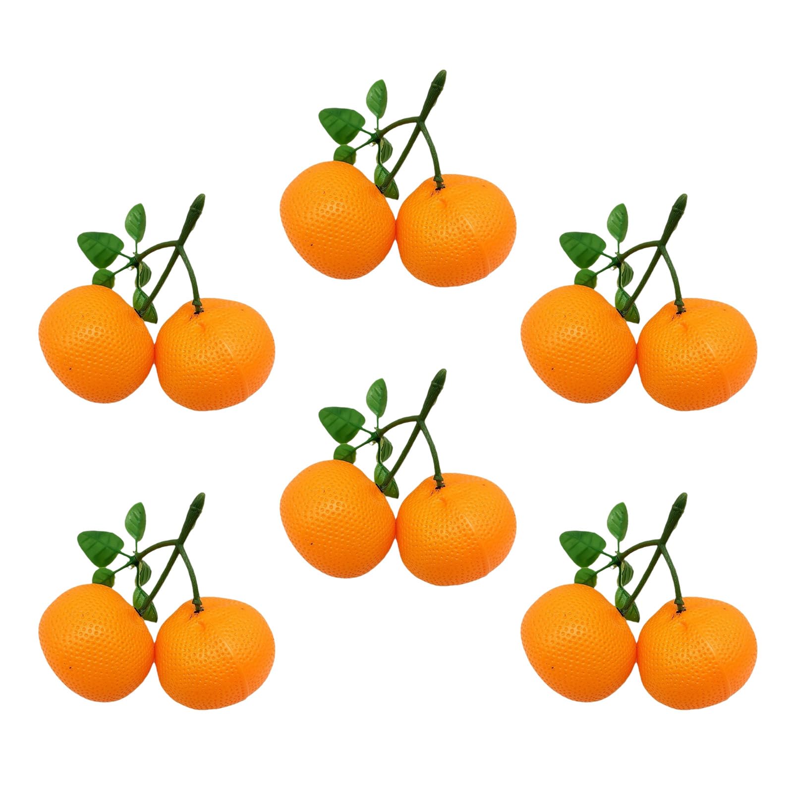 Hsioluted Artificial Tangerine Model Realistic Texture Suitable for Restaurant Display and Photo Artificial Fruit