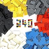 Unirolic Classic Building Bricks, 240 Piece 2x4 Building Blocks STEM Creative Building Toys, 100% Compatible with All Major Brands, Building Bricks Play Set for Kids Age 6+ (Multicolored)
