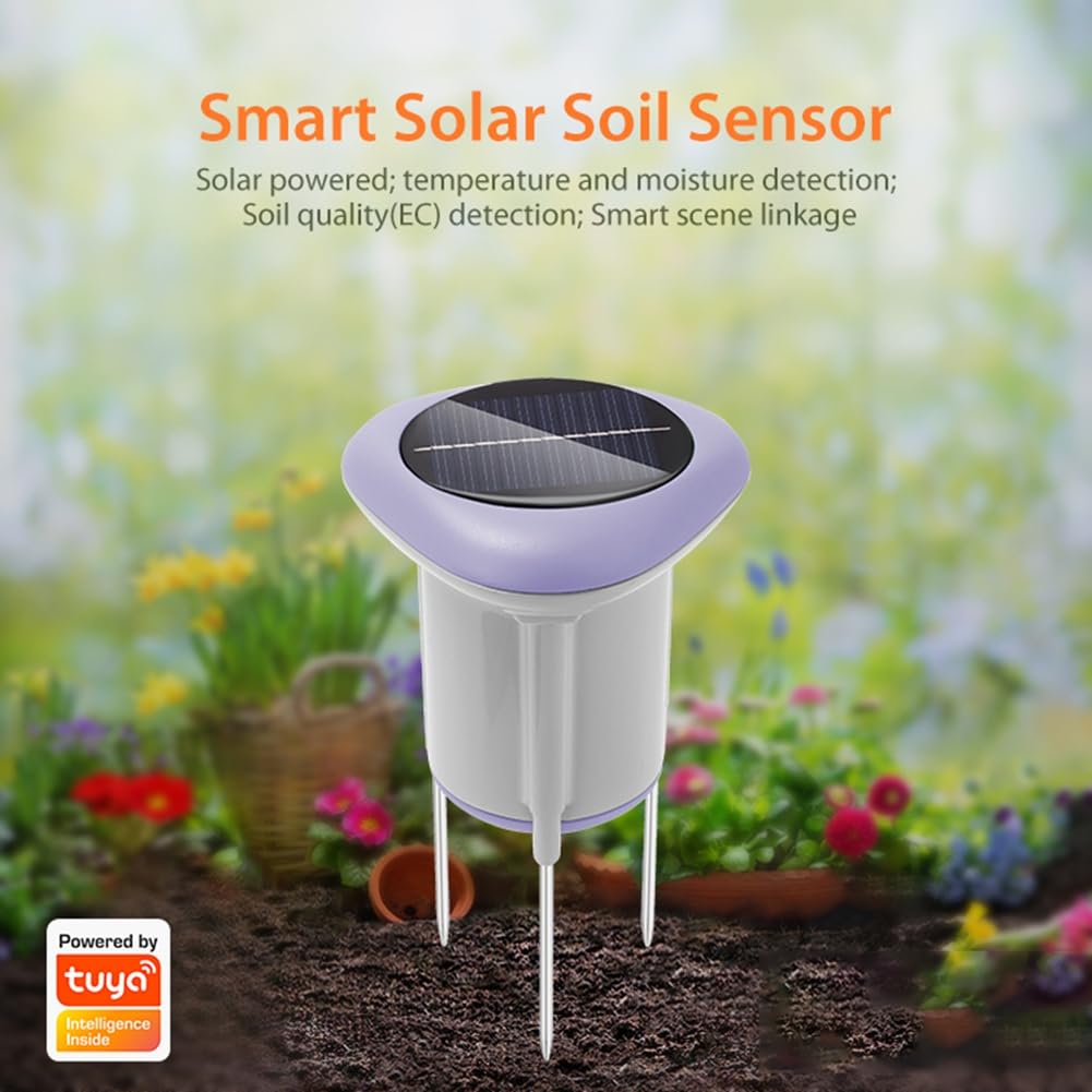 Tuya inteligentny czujnik gleby Zigbee, solarny czujnik gleby, miernik temperatury i wilgotności, IP66, bezprzewodowy tester gleby