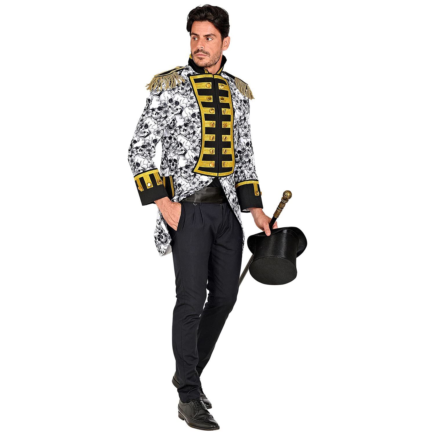 W WIDMANN MILANO Party Fashion - frac para desfile de disfraces, pirata, estrella del rock, uniforme de guardia, calavera, Día de los Muertos, carnaval, Halloween