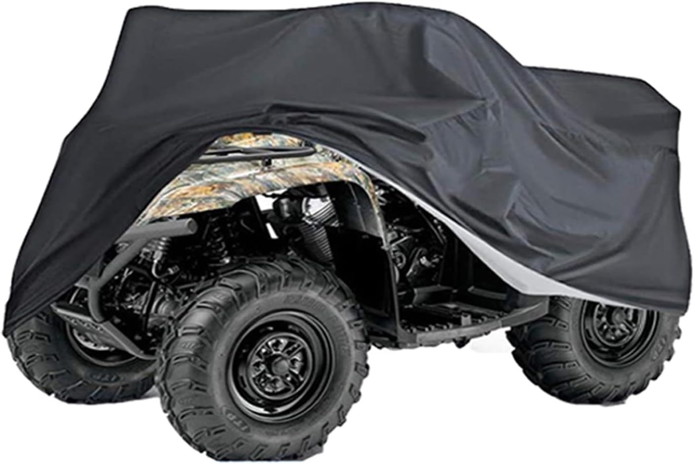 ATV Cover 210D Heavy Duty Quad Cover For Can Am Outlander 700 HD7 Pro Polaris Sportsman 570 Kawasaki Brute force 750 Honda Foreman Rubicon 500 Yamaha Raptor (86.28"L * 47.24"W * 45.28"H)