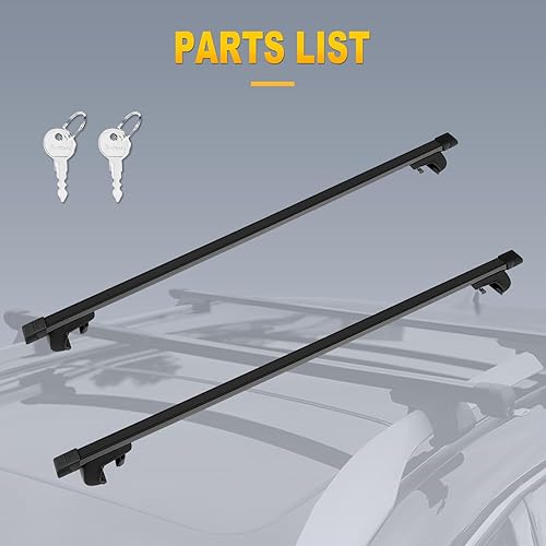 Miniatura 7 de OCPTY Portaequipajes para techo para Jeep Grand para Cherokee 1999-2004, para Jeep Patriot 2007-2011, barras transversales de equipaje en el techo,