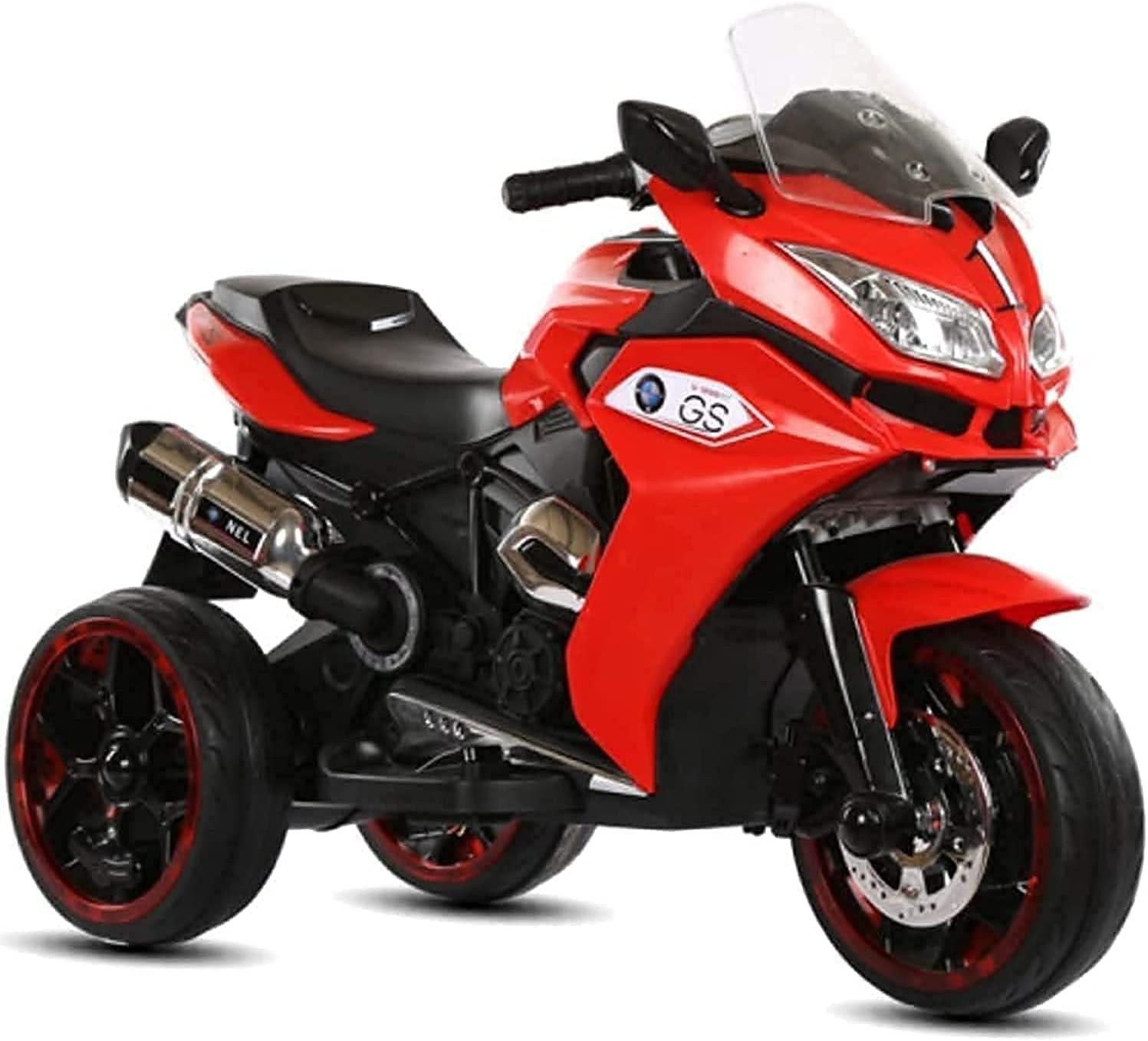 DORSA Bmw 1200Gs Style Sports Motor Bike Ride On For Kids, Red, DORSA1200GS-RED