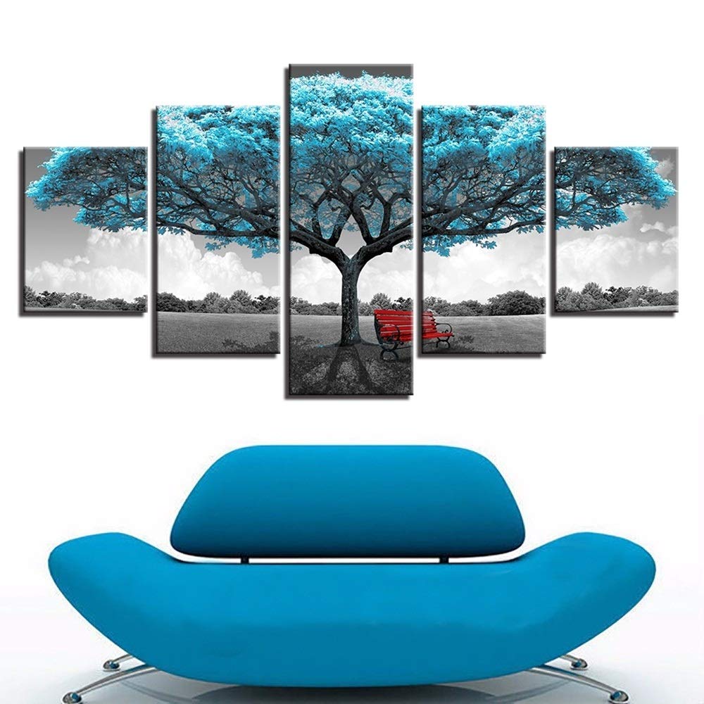 Buy HCHD Canvas Prints Paintings Framework Living Room Decor 5 Pieces