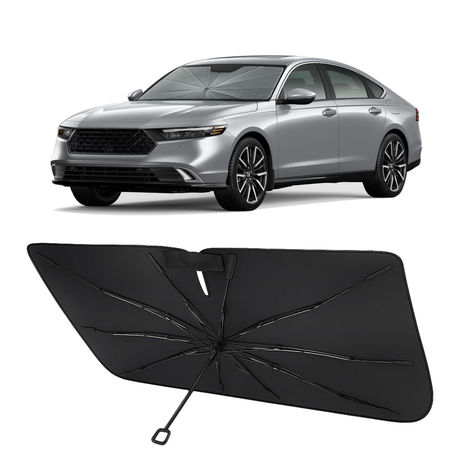 Proadsy Custom Fit Windshield Sun Shade Umbrella for 2023-2026 Honda Accord