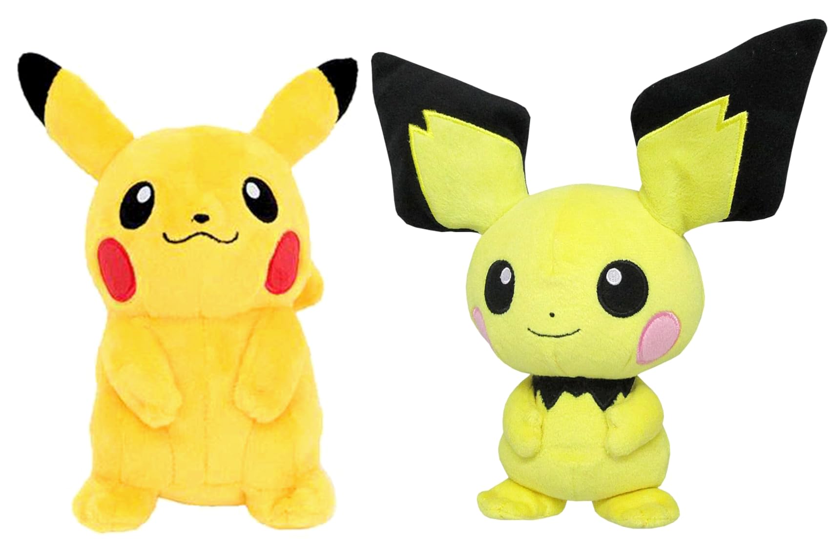 Amazon.co.jp: ポケットモンスター ピカチュウ&ピチュー ぬいぐるみ(S 