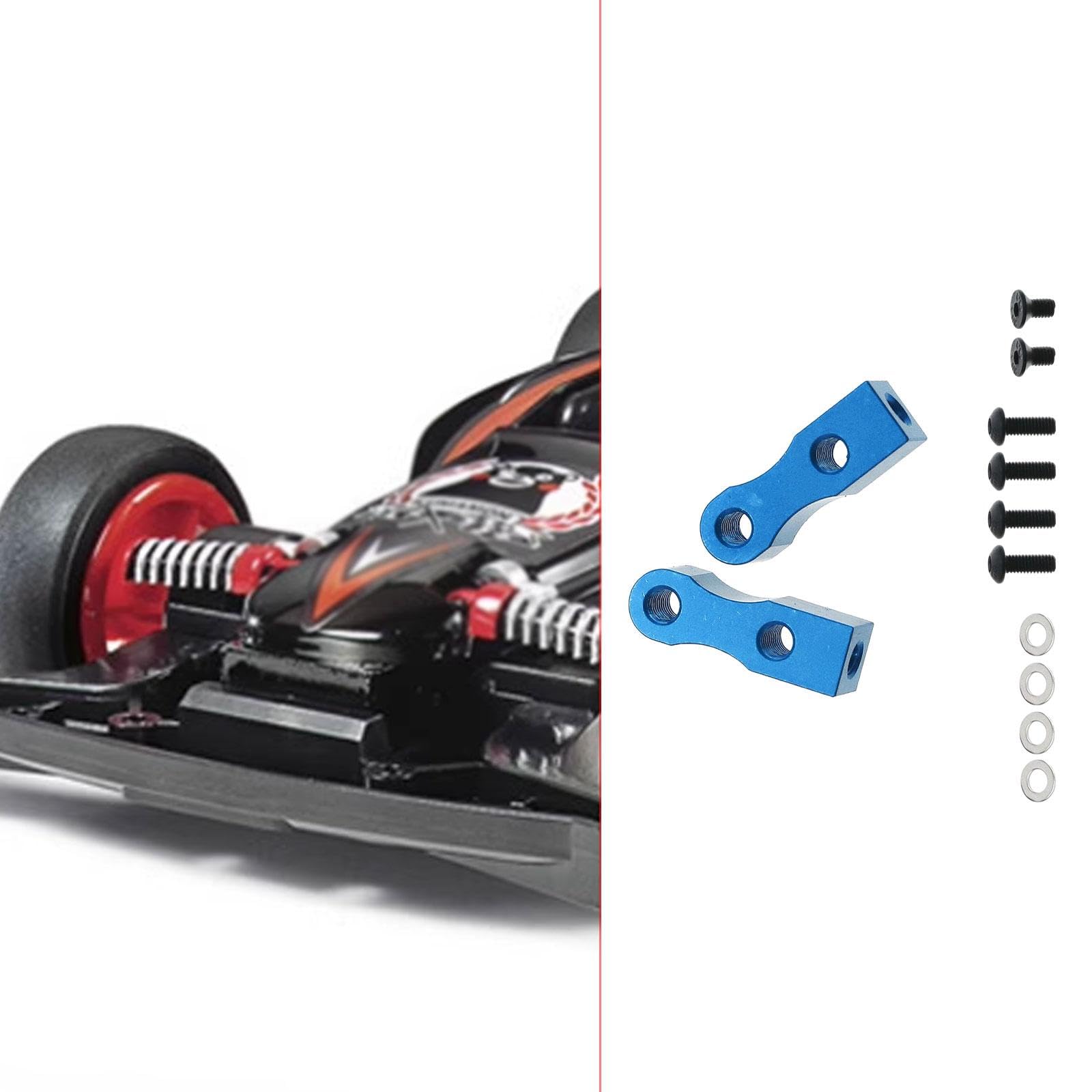 kowaku 2 Pieces Servo Mount Brackets Replacement Accessories Aluminum Spare Parts for TT-01 TT-02 1: 10 RC Car Easily Install Sturdy , Blue