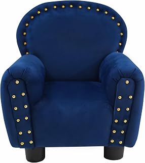 Daryoo Pinewood - Royal Majestic Kids Sofa - Ergonomic Design with Armrest & Backrest for Ages 1-4 (Blue)