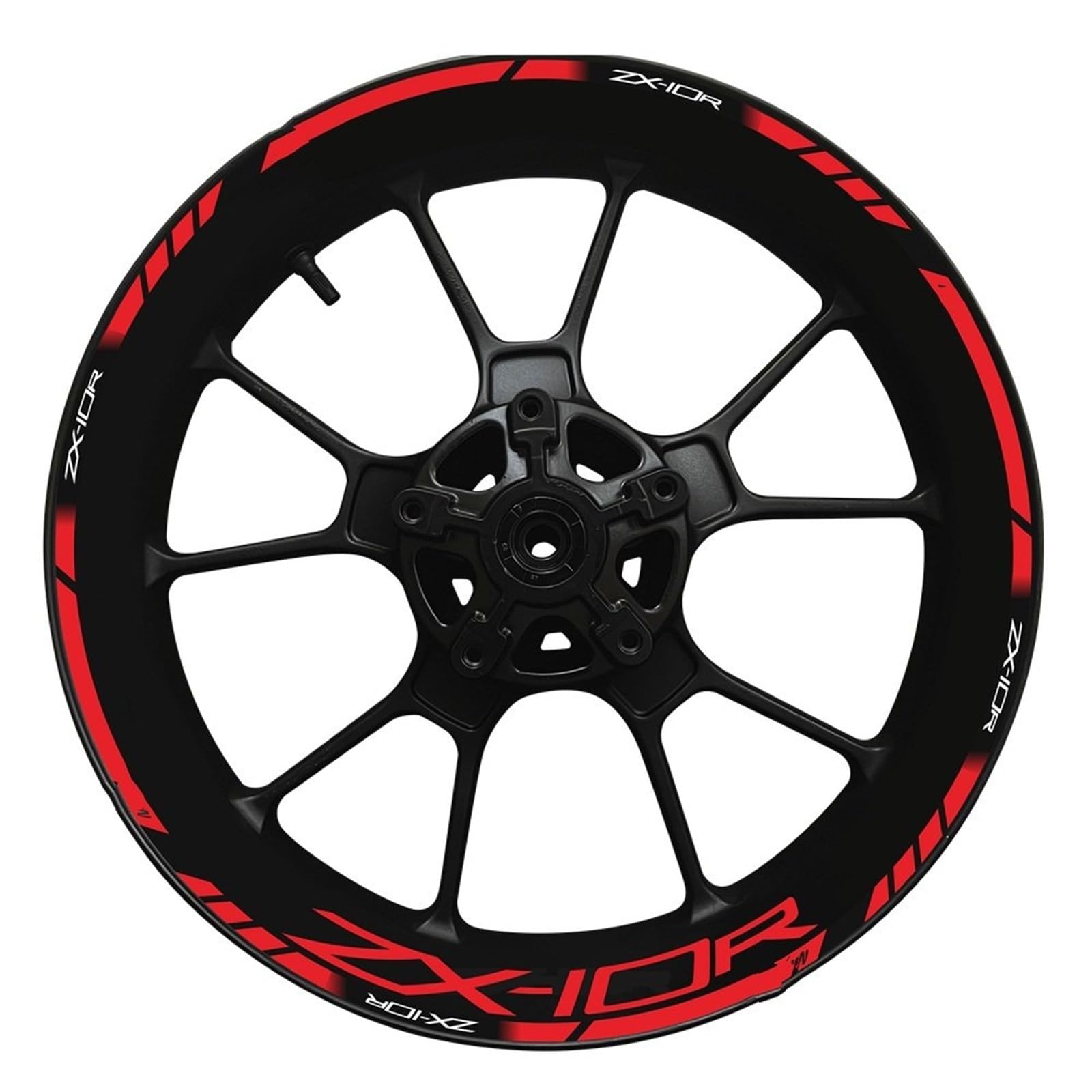 Juego Calcomanías para Buje Rueda Motocicleta, Protección Decorativa Pegatina Reflectante para Llanta para para N&INJA ZX-10R ZX10R Y ZX-10R(Set Meal 25)