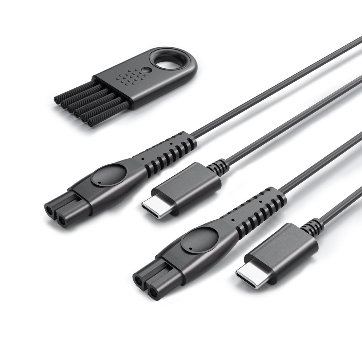 Superer 5V USB Ladekabel Passend für Philips One Blade 360 QP2824, QP2834, QP2734, QP2724, QP1924, QP4631, MG7962, S5889, QP6652, MG7930, MG5950, MG3946 Body Trimmer Rasierer Kabel (5V USB-C, 2)