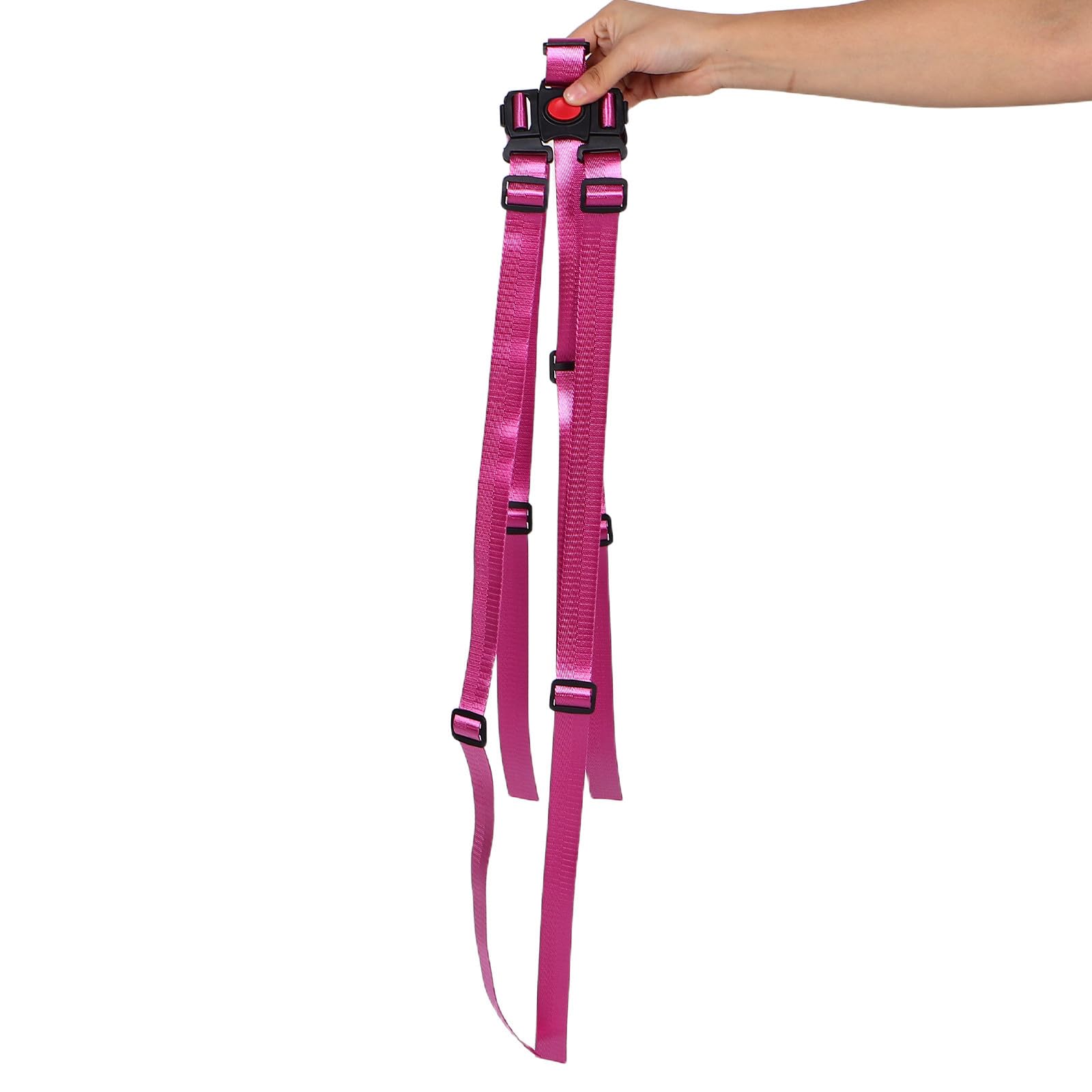 Cinturón de Trona Ajustable para Bebés y Pequeños, Arnés de Seguridad de 5 Puntos Correas de Poliéster y Plástico para Protección Total en Comidas y Actividades