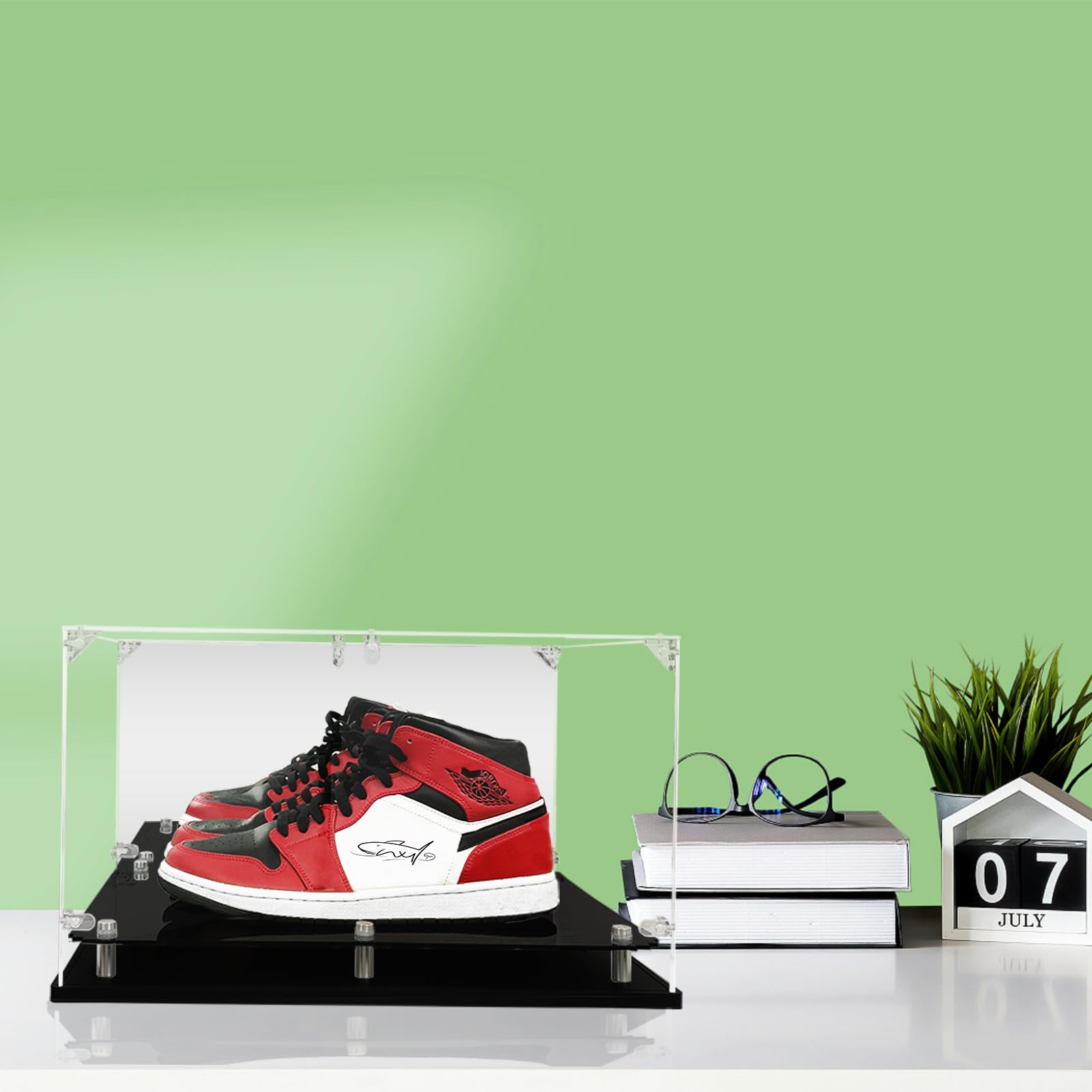 Snapklik.com : Acrylic Sneaker Display Case - Transparent Shoe Box ...