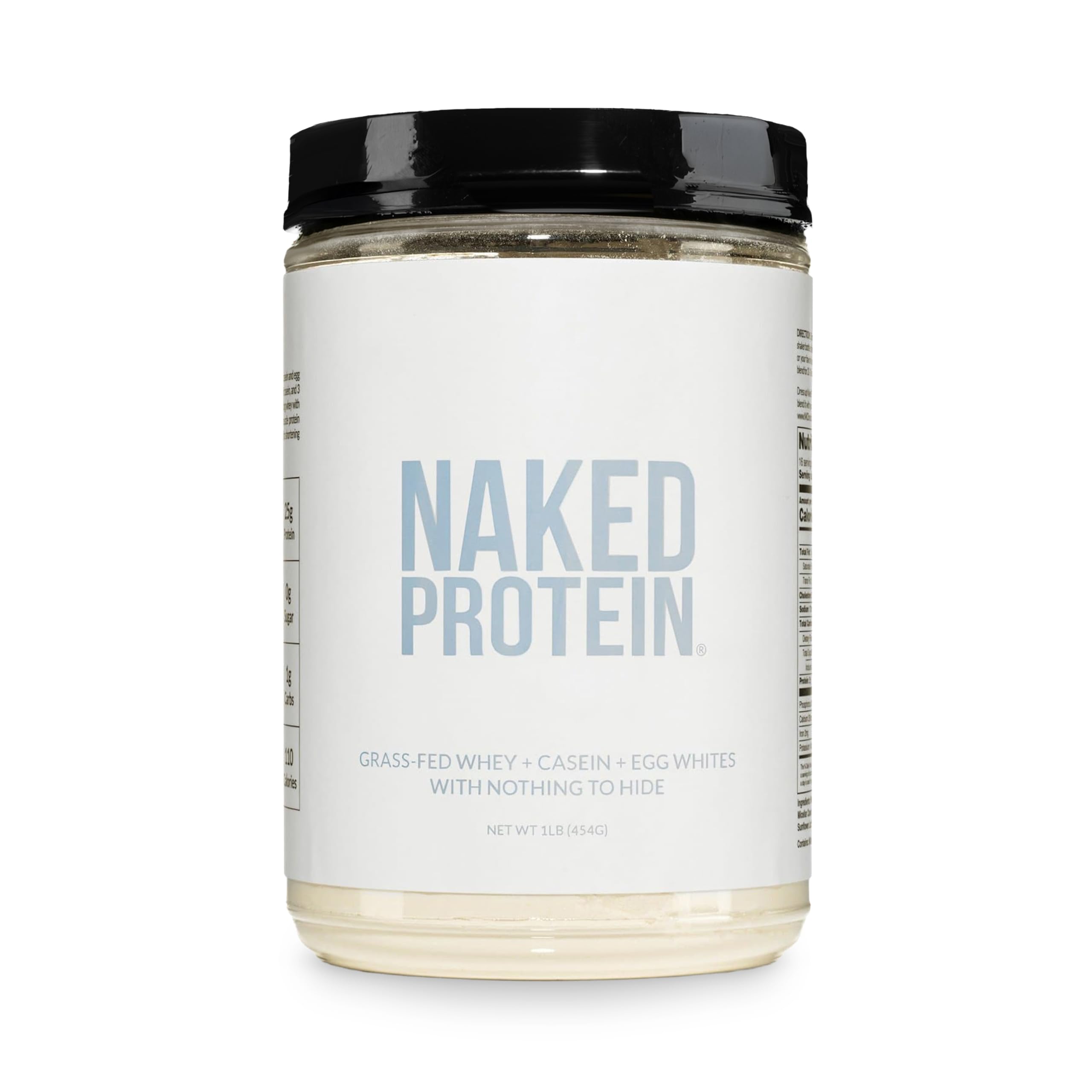 NAKED Protein Powder Blend - Whey, Casein and Egg Protein, Only 4 Ingredients, Non-GMO, No Soy, Gluten Free, No Artificial Sweeteners, Flavors Or Colors, Keto and Paleo Friendly - 3 LB — Amazon image 9