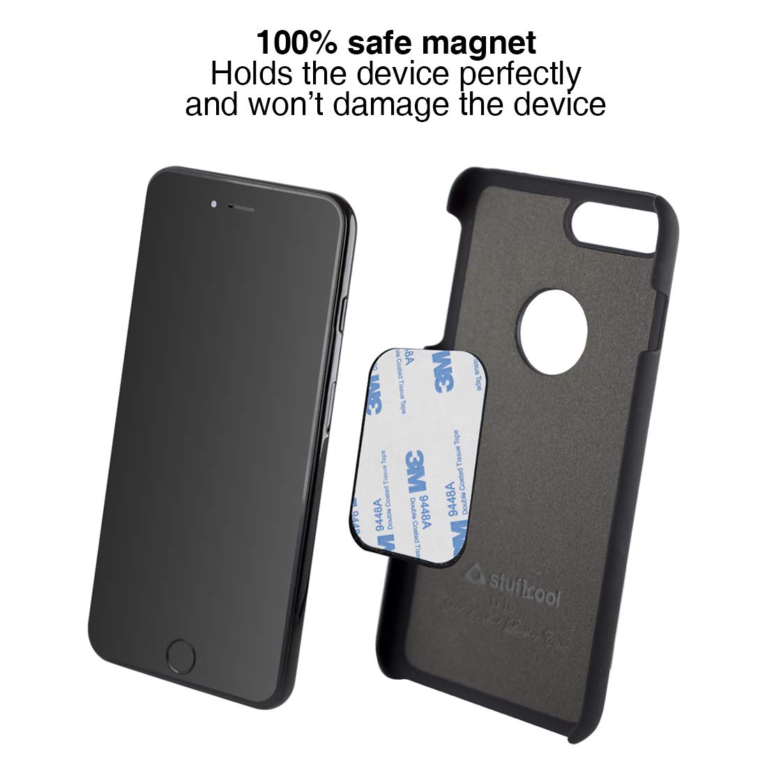 Stuffcool Magnetic Phone Car Mount 360 Rotation Universal Phone