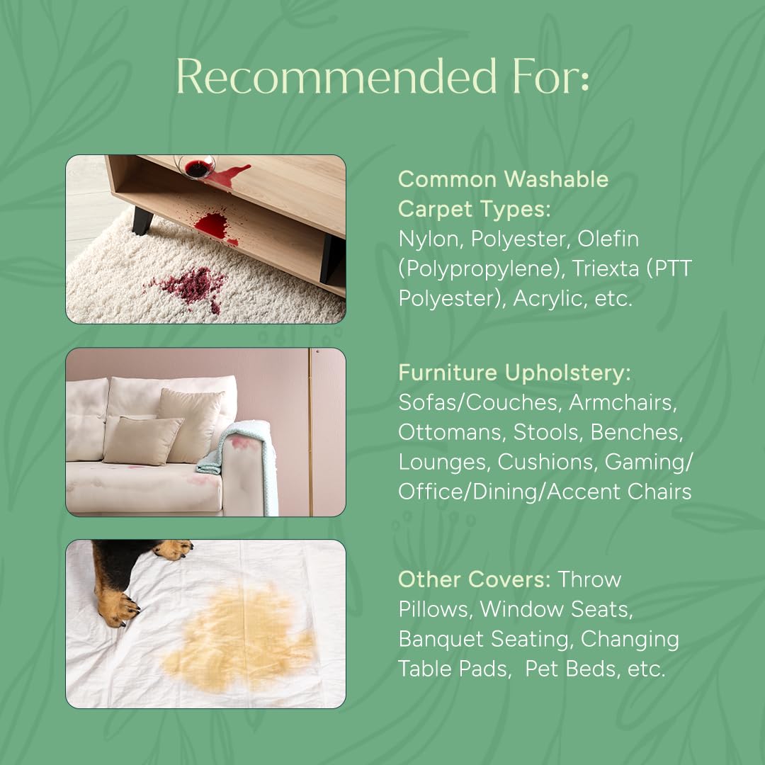 Puracy Naturel Shampooing pour Tapis 4 x concentré, sans sulfate et Tissu d'ameublement Nettoyant et désodorisant, Enfant et sans Danger pour Les Animaux, Flacon de 708,7 Gram