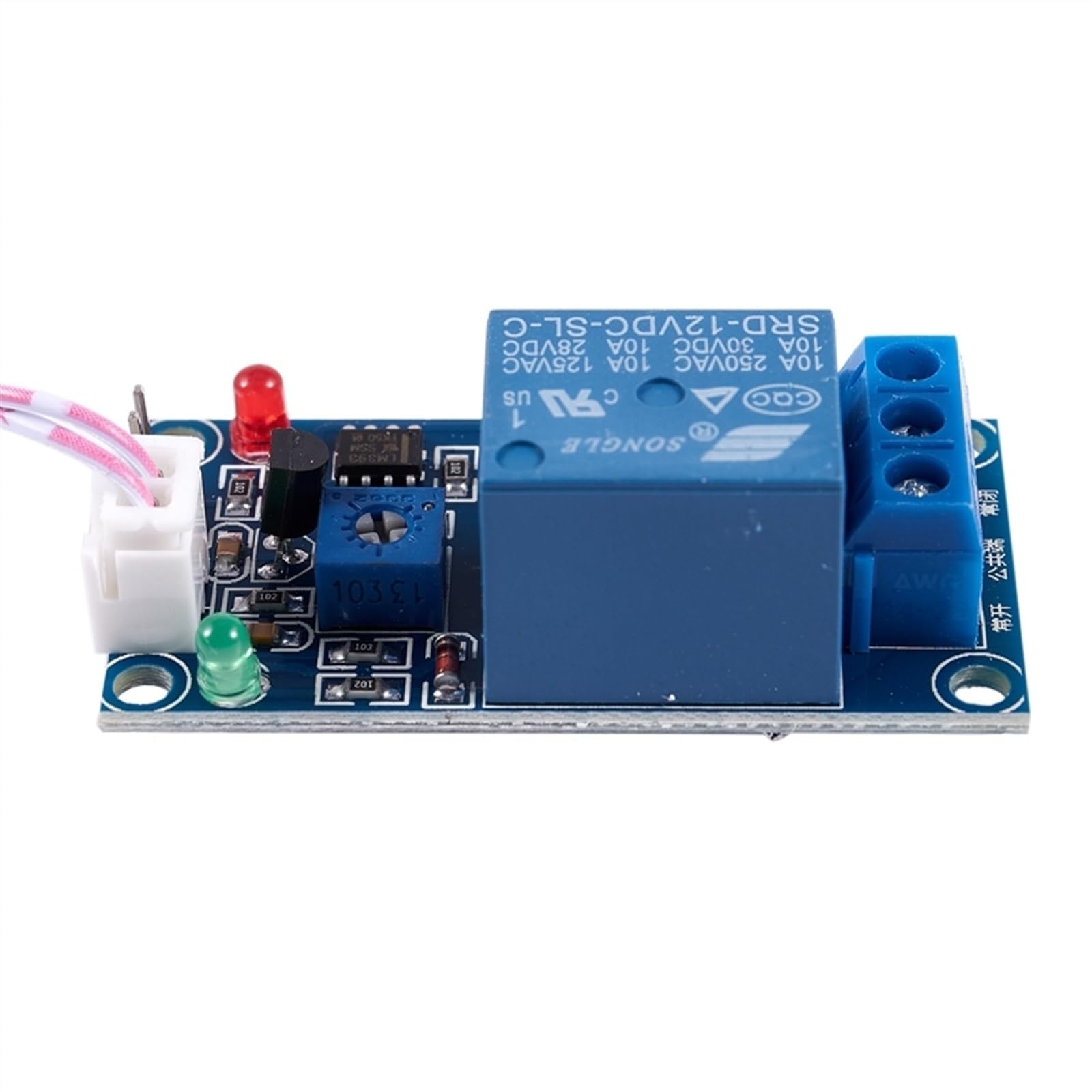 DC 12 V fotoelektryczny przełącznik moduł przekaźnika i DC12 V XH-W1219 NTC, moduł czujnika przełącznika