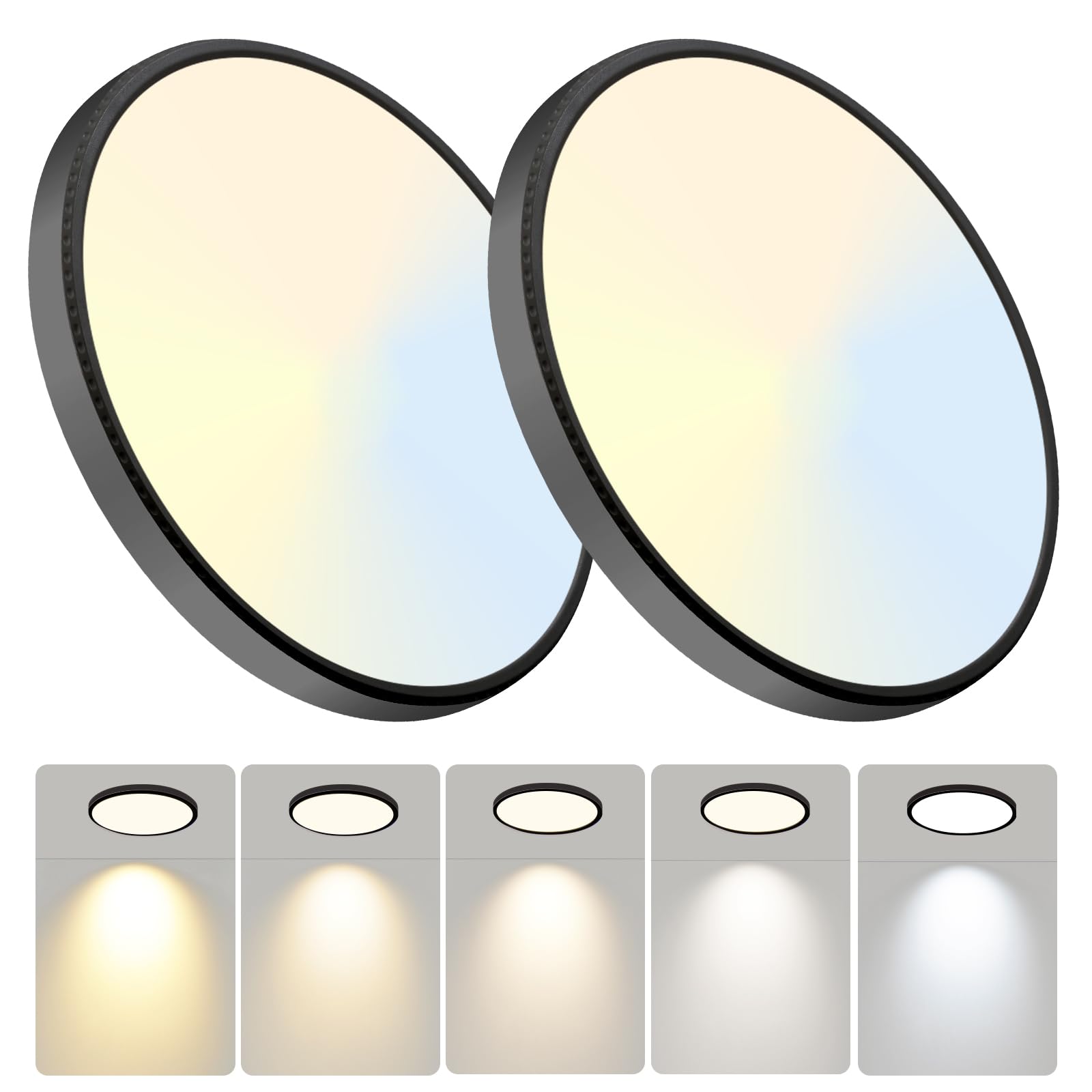 Slim LED Ceiling Lights - 6 Pack Daylight -19