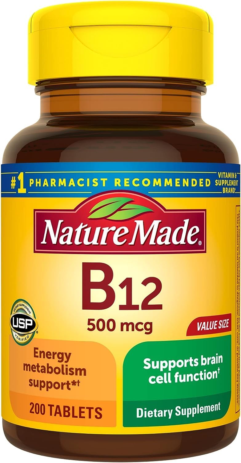 Nature Made Vitamin B12 500 mcg. Tablets 100 Ct — Amazon image 11