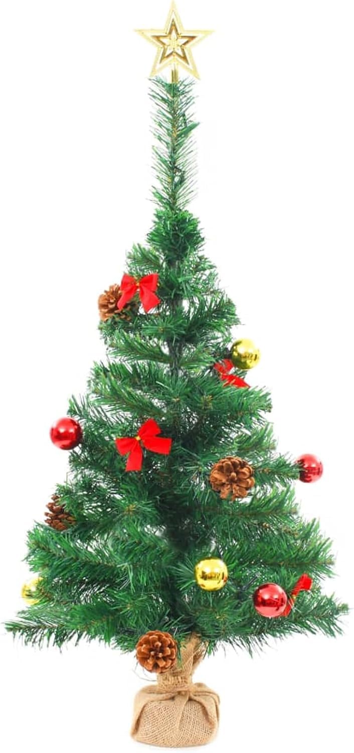 Albero di Natale Albero artificiale, 64 cm-Nuovo albero di Natale Albero di Natale in fibra ottica che cambia colore con luci a LED multicolori con stella