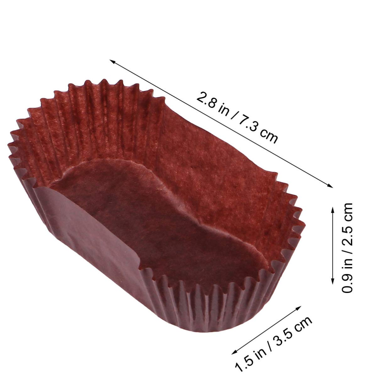 1000 pirottini ovali di carta per torte, sicuri, a prova di grasso, a forma di barca, per pane, muffin, torte, muffin, cupcake