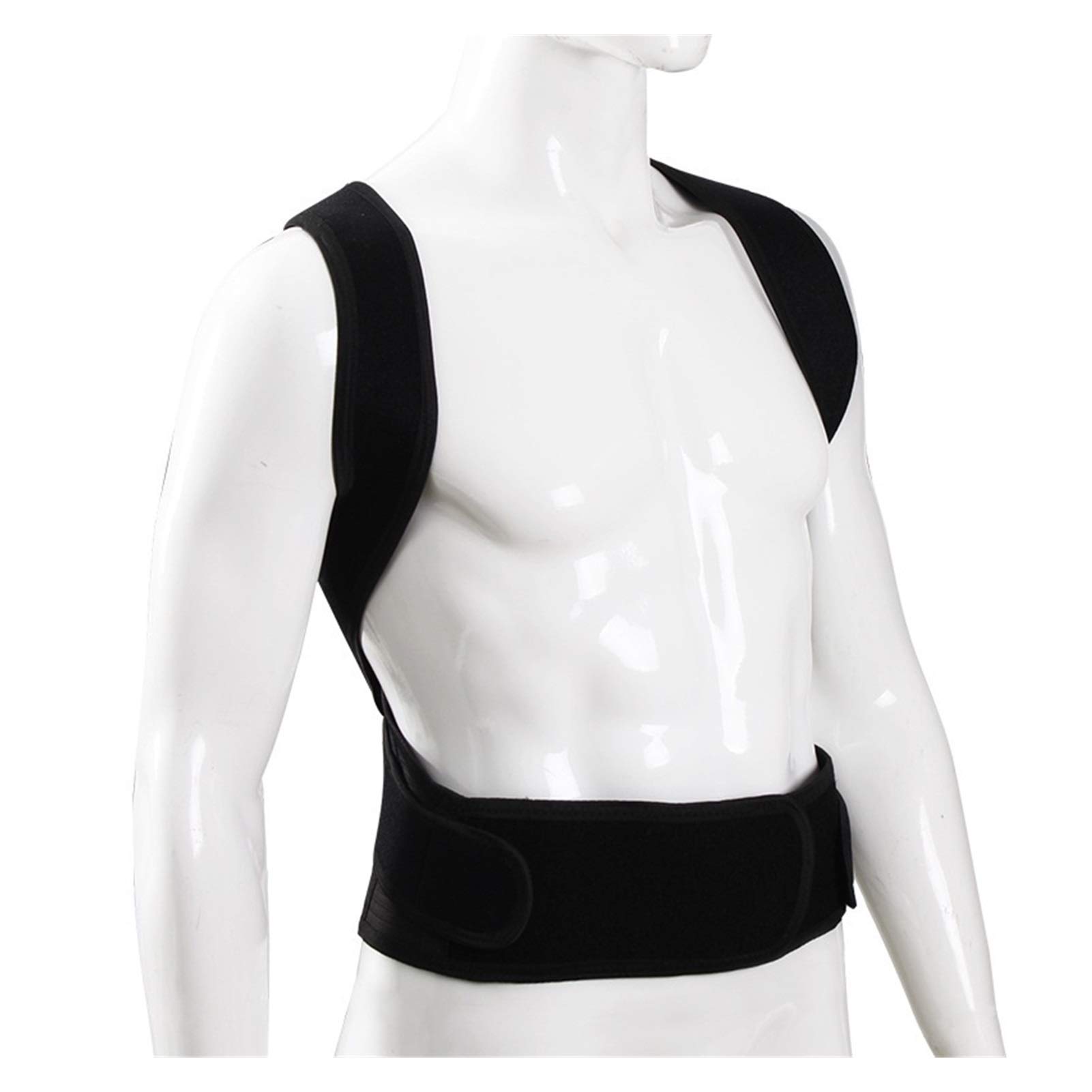 DSMYYXGS Corrección De Postura De Espalda Ajustable con Muñequera De Acero con Placa Cinturón De Soporte para Espalda Corsé De Postura Corrección para Hombres Y Mujeres (Size : X-Large)
