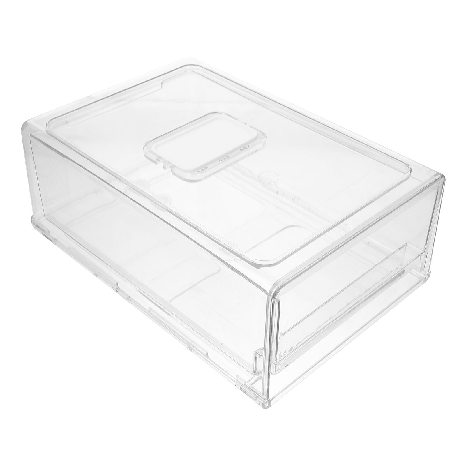 BETOOKY Boîte de Rangement pour Réfrigérateur en Plastique, Design Tiroir Empilable, Organisateur Pratique pour Aliments et Fruits Réfrigérateur à Domicile